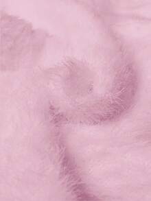 Franclia Warm High Neck Thick Velvet Slim Fit Long Sleeve Pullover Sweater, European And American Fall/Winter Essential Base Layer Knit Pullover - Baby Pink - View 6