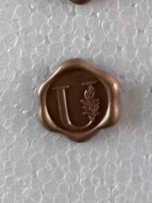 30/50 张字母蜡封贴纸，金色字母自粘蜡封贴纸，信封封口贴纸，自粘金色贴纸，适用于感恩节贺卡/礼品包装/婚礼订婚派对邀请函、生日派对、圣诞节等场合。 - 銅色 - 查看 62