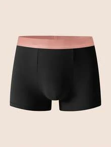 Manfinity Underwear&Sleepwear Basics 7pcs/Pack Men's Solid Color Comfortable Fitted Boxer Briefs - Multicolor - View 4