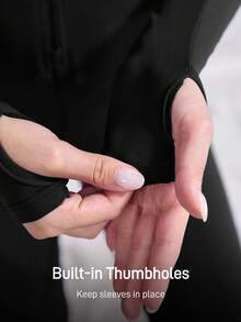 In My Nature 女士户外连体裤套装，高弹力，亲肤舒适，带保暖内衬，适合露营、徒步、运动和城市通勤。 - 黑色 - 查看 11