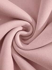 Resyla 女士淡粉色豹纹蝴蝶图案套头卫衣，时尚街头风 - 乾枯玫瑰色 - 查看 7