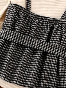 Franclia 女士新款格子图案背心