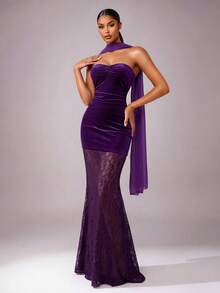 Coutiva Formal Evening Gown (Heavily Embellished)