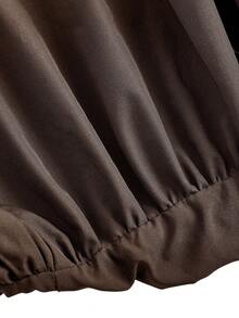 COSMINA Quần Harem lưng thun co giãn màu trơn thời trang đa năng cho nữ - Cà phê nâu - Xem 4