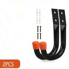 2pcs Bicycle Iron Hook Needs To Be Perforated With Screws, Which Is Suitable For Outdoor Installation In The Firewood Room