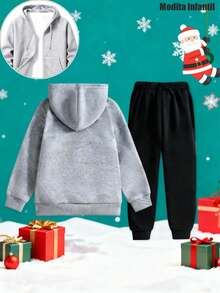 Tween Boys Outerwear Co-Ords - Grey - View 2