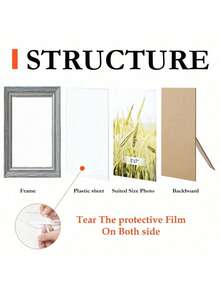 1个欧式精致艺术画廊相框,包含粉色、灰绿色、木纹色、青色、棕色边框,可展示3.5x5英寸、4x6英寸、5x7英寸、6x8英寸、8x10英寸的照片,可横向或纵向放置,悬挂于墙面或摆放在桌面,可用作装饰画,适合书房、客厅和办公桌摆放。 - 彩色 - 查看 6