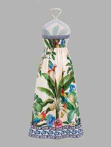 Travachic KIDS 少女优雅度假休闲复古碎花无袖连衣裙 - 彩色 - 查看 3