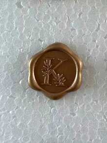 30/50 张字母蜡封贴纸，金色字母自粘蜡封贴纸，信封封口贴纸，自粘金色贴纸，适用于感恩节贺卡/礼品包装/婚礼订婚派对邀请函、生日派对、圣诞节等场合。 - 銅色 - 查看 43