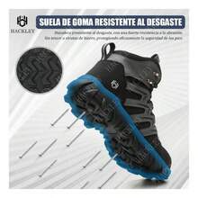 SEGURITO Botas damas trabajo, botas tacticas, impermeables, puntera de acero, planta de Kevlar, suela antideslizante, forro microfibra transpirable, elegante y resistente, ofrece una sensación cómoda al pisar. Adecuado para trabajadores de la construcción, personal de logística, carpinteros, senderismo, actividades al aire libre, trabajo y diversos deportes al aire libre. - Negro - Ver 11