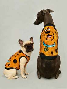 SCOOBY-DOO X SHEIN 1 Piece Of Cartoon Pattern Printed Pet Plush Vest, Cat Clothes, Dog Clothes, Size XXS-XXXXL, Extra Small, Extra Large, Dog.,Gift Ideas - 彩色 - 查看 11