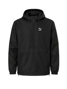 Puma Men Hooded Windbreaker Black - Black - View 1
