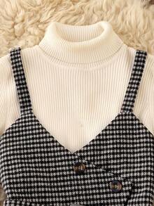 Franclia 女士新款格子图案背心