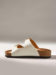 Solecia Sandal thời trang nữ, kiểu dáng tối giản và thoải mái, thích hợp đi biển và mặc hàng ngày trong dịp Giáng sinh. - trắng - Xem 4