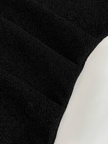 Franclia Women's Elegant Sleeveless Long Party Dress, Suitable For Autumn/Winter Party - Black - View 3