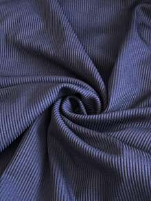 Resyla New Women's Casual Striped Patchwork 2 In 1 Shirt - Navy Blue - View 6