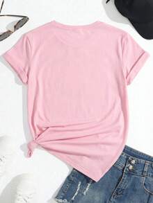 Women T-Shirts - Pink - View 2