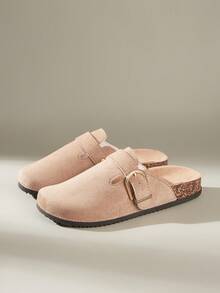 Solecia 女士时尚办公舒适户外休闲勃肯鞋 - 杏色 - 查看 2