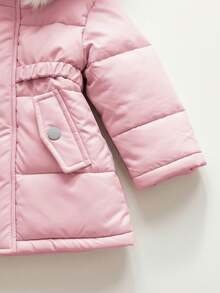 Emery Rose Kids Emery Rose Kids 女婴保暖连帽羽绒服，适合室内、户外滑雪、日常穿着、运动、玩耍、聚会、摄影、圣诞节等场合。 - 粉色 - 查看 4