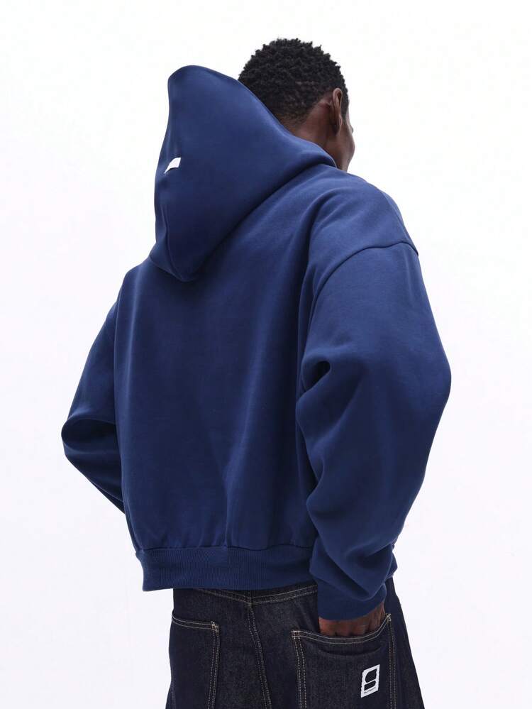 Embroidered Hoodie With Centre Pocket