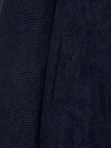 Open Phase Giacca vintage in velluto a coste per uomo, adatta per primavera e autunno, completamente foderata, giacca da lavoro, silhouette morbida, design con bottoni, stile streetwear