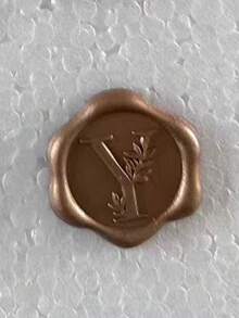 30/50 张字母蜡封贴纸，金色字母自粘蜡封贴纸，信封封口贴纸，自粘金色贴纸，适用于感恩节贺卡/礼品包装/婚礼订婚派对邀请函、生日派对、圣诞节等场合。 - 銅色 - 查看 37