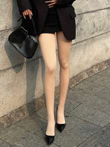 DAZY 女士纯色休闲百搭打底裤