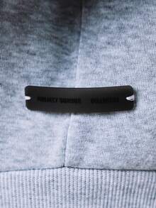 Áo Hoodie Nam SUMWON Essential Full Zip dáng rộng, áo nỉ thường ngày có mũ, dây rút, tay dài, thoải mái, thích hợp cho mùa đông thu, phong cách đường phố, mặc nhà hàng ngày, màu trơn - Màu Xám nhạt - Xem 7