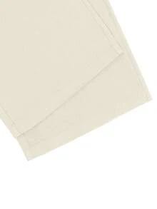 Manfinity Mode 男士休闲/商务斜插口袋纯色长裤 男士正装裤 男士褶裥西装裤 男士休闲裤 米色男士长裤 - 米色 - 查看 6