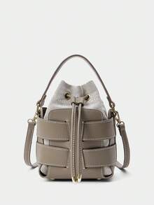 SHECARRY 1PC WOMEN'S FASHION 2 IN 1 SHOULDER & CROSSBODY BAG FOR COMMUTING & EVERYDAY USE - Grey - View 4