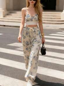 Women Two-Piece Outfits - Blue - View 6