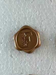 30/50 张字母蜡封贴纸，金色字母自粘蜡封贴纸，信封封口贴纸，自粘金色贴纸，适用于感恩节贺卡/礼品包装/婚礼订婚派对邀请函、生日派对、圣诞节等场合。 - 銅色 - 查看 61