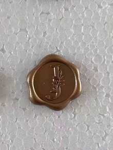 30/50 张字母蜡封贴纸，金色字母自粘蜡封贴纸，信封封口贴纸，自粘金色贴纸，适用于感恩节贺卡/礼品包装/婚礼订婚派对邀请函、生日派对、圣诞节等场合。 - 銅色 - 查看 23