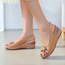 Women Platforms & Wedge Sandals - Khaki - View 2