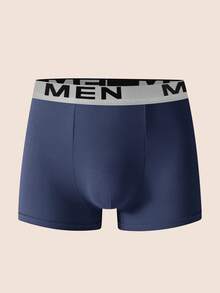 Manfinity Underwear&Sleepwear Basics 7条装男士纯色舒适修身平角内裤 - 彩色 - 查看 6