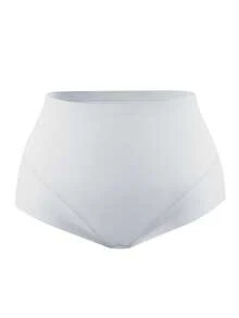 1 Quần short định hình nâng mông cạp cao liền mạch cho nữ, cỡ lớn - Xám - Xem 5