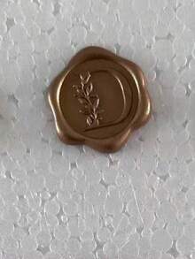 30/50 张字母蜡封贴纸，金色字母自粘蜡封贴纸，信封封口贴纸，自粘金色贴纸，适用于感恩节贺卡/礼品包装/婚礼订婚派对邀请函、生日派对、圣诞节等场合。 - 銅色 - 查看 54