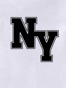 Resyla 女士休闲字母印花圆领短袖T恤 - 彩色 - 查看 4