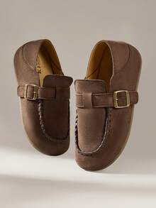 Solecia Women's Casual Versatile Commute Buckle Flats - Coffee Brown - View 6