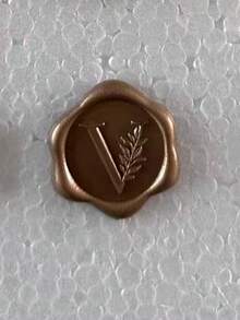 30/50 张字母蜡封贴纸，金色字母自粘蜡封贴纸，信封封口贴纸，自粘金色贴纸，适用于感恩节贺卡/礼品包装/婚礼订婚派对邀请函、生日派对、圣诞节等场合。 - 銅色 - 查看 27