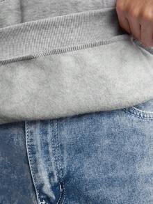 Open Phase 男士连帽衫，饰有学院风字母图案，时尚芝加哥伊利诺伊州图案印花，保暖内衬，秋冬季必备单品，日常搭配，男友/老公礼物 - 灰色 - 查看 7