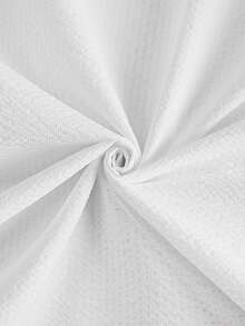 Core Aspect 男士纯色休闲长袖衬衫，秋冬季 - 白色 - 查看 3