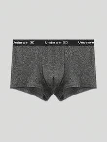 Manfinity Underwear&Sleepwear Basics 4pcs Men's Comfortable Soft Breathable Letter Waistband Briefs - Multicolor - View 8