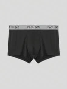 Manfinity Underwear&Sleepwear Basics 4pcs/Pack Men's Contrast Trim Letter Print Fashion Boxer Briefs - Multicolor - View 5