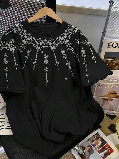 Manfinity 男士休闲印花圆领短袖T恤