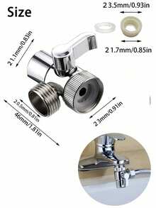 1PC  Shower Head Diverter Valve 3 Way Splitter Faucet Connector For Toilet Bidet And Bathroom Shower Accessories Installation