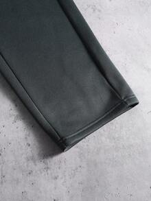 PAVTROS 字母印花弹力腰休闲运动裤 黑色图案运动裤 男士图案运动裤 男士字母印花弹力裤 男士宽松嘻哈运动裤 男士宽松运动裤 男士字母印花裤 黑色运动裤 - 深灰色 - 查看 8