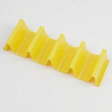 1-6个装多色玉米饼架，PP塑料材质，波浪形设计，每个可放4个玉米饼，可用洗碗机清洗，节省空间，适合派对和家庭使用 - 彩色 - 查看 15