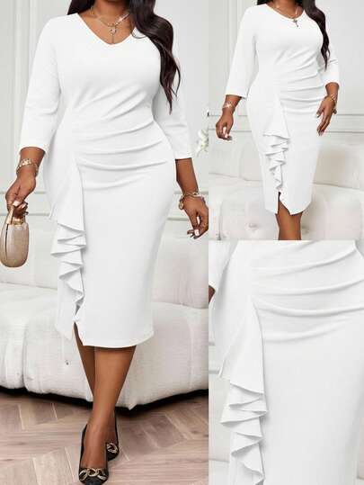 Graduation Curve Dresses | Fashion Graduation Curve Dresses | SHEIN USA