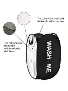 سلة غسيل قابلة للطي 1 قطعة، سلة تخزين الملابس، سلة الملابس القذرة، سلة غسيل، سلة تخزين الملابس القذرة في الحمام، سلة غسيل جديدة قابلة للطي وللفتح، سلة الملابس القذرة مع مقبض، سلة غسيل، سلة تخزين، سلة قابلة للطي - شبكة بيضاء متعددة الألوان - مشاهدة 18